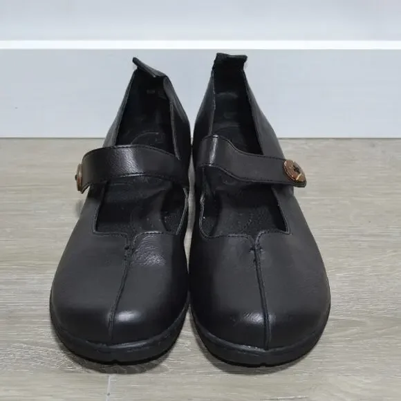 B.O.C Black Leather Women's Shoes 8.5 - Picture 2 of 9